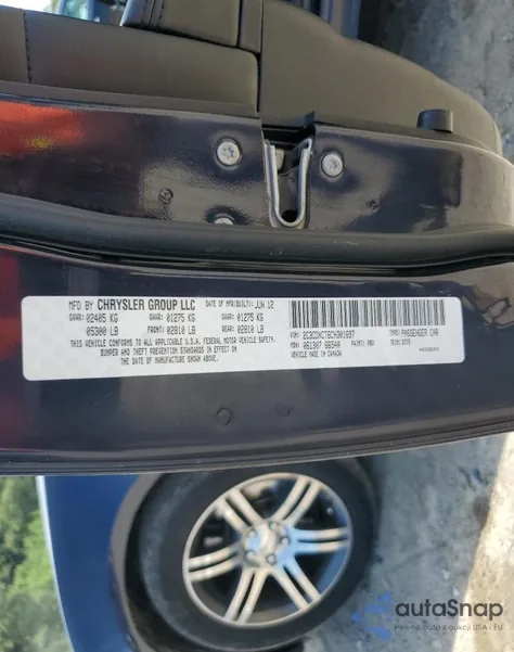 2012 Dodge Charger R/T z USA, uszkodzony, nr VIN 2C3CDXCT6CH301697